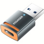 Reducție de încărcare și date ESSAGER - USB-C la USB-A - gri închis