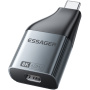Adaptor video ESSAGER ES-OTG22 - Mini Display Port la USB-C - gri închis