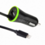 Încărcător auto HAWEEL (2.1A) lightning / conector 8 pini - 1,2 m negru