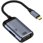 Adaptor 3 în 1 video și de încărcare - HDMI / VGA / USB-C la USB-C - gri închis