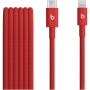 Cablu de încărcare și date împletit Beats Woven - USB-C la Lightning - 1,5 m - roșu aprins