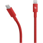Cablu de încărcare și date împletit Beats Woven - USB-C la Lightning - 1,5 m - roșu aprins
