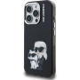 Karl Lagerfeld IML Aquarelle Karl and Choupette husă pentru iPhone 15 Pro - negru