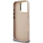 Husă Guess 4G Metal Logo cu suport rabatabil pentru iPhone 16 Pro Max - roz