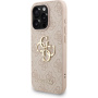 Husă Guess 4G Metal Logo Strap cu șnur pentru iPhone 15 Pro Max - roz