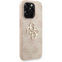 Husă Guess 4G Metal Logo Strap cu șnur pentru iPhone 15 Pro Max - roz