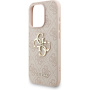Husă Guess 4G Metal Logo Strap cu șnur pentru iPhone 15 Pro Max - roz