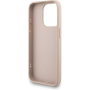 Husă Guess 4G Metal Logo Strap cu șnur pentru iPhone 15 Pro Max - roz