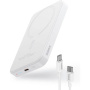 Baseus Mini powerbank MagSafe wireless cu port USB-C - 5.000 mAh - alb