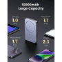 UGREEN Mini baterie externă wireless MagSafe cu porturi USB-C / USB-A - 10 000 mAh - gri