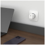 Set adaptor mini GaN FIXED cu port USB-C și cablu USB-C la USB-C - 20W - 1,2 m - alb