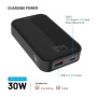 Baterie externă FIXED Zen 10 Pro cu porturi USB-C / USB-A - 10 000 mAh - negru