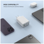 Adaptor de încărcare FIXED GaN cu porturi 3x USB-C / USB-A - 120W - alb