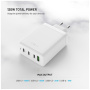 Adaptor de încărcare FIXED GaN cu porturi 3x USB-C / USB-A - 120W - alb