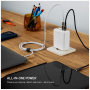 Adaptor de încărcare FIXED GaN cu porturi 3x USB-C / USB-A - 120W - alb