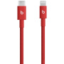 Cablu de încărcare și date împletit Beats Woven - USB-C la Lightning - 1,5 m - roșu aprins