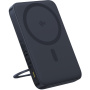 Baseus PicoGo baterie externă wireless MagSafe cu suport rotativ și port USB-C - 5 000 mAh - negru
