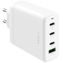 Adaptor de încărcare FIXED GaN cu porturi 3x USB-C / USB-A - 120W - alb