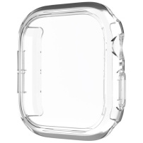 Husă de protecție FIXED Pure cu sticlă securizată pentru Apple Watch 42mm (Seriile 10 / 11) - transparentă