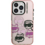 Karl Lagerfeld IML Multi K&CH Heads husă pentru iPhone 15 Pro Max - roz