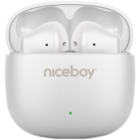 Căști wireless Niceboy Beans 4 POP Arctic - alb
