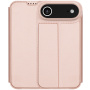 Husă flip DUX DUCIS Skin Pro pentru iPhone Air - roz-auriu