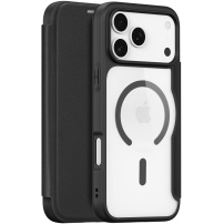 Husă flip DUX DUCIS Skin X cu MagSafe pentru iPhone 17 Pro Max - negru