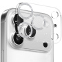 Sticlă securizată NORTHJO cu rame sclipitoare pentru protecția lentilelor camerei pentru iPhone 17 Pro - argintiu