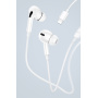 Căști USAMS US-SJ453 cu conector Lightning - alb