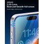 JOYROOM sticlă securizată 2.5D Anti-Spy cu ramă neagră pentru iPhone 17