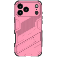 Husă rezistentă de protecție cu suport pentru iPhone 17 Pro - roz