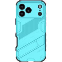 Husă de protecție rezistentă cu suport pentru iPhone 17 Pro Max - albastru