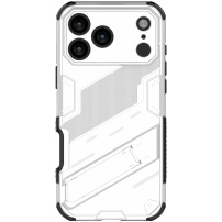 Husă de protecție durabilă cu suport pentru iPhone 17 Pro Max - alb