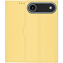 Husă flip din piele PU pentru iPhone Air - galbenă