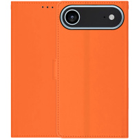 Husă flip din piele PU pentru iPhone Air - portocalie