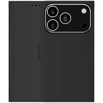 Husă flip din piele PU pentru iPhone 17 Pro Max - negru
