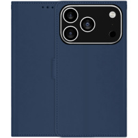 Husă flip din piele PU pentru iPhone 17 Pro Max - bleumarin