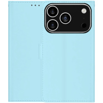 Husă flip din piele PU pentru iPhone 17 Pro Max - albastră