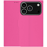 Husă flip din piele PU pentru iPhone 17 Pro Max - fuchsia