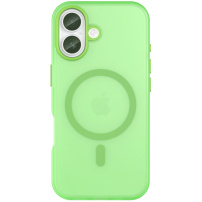 Husă mată translucidă cu MagSafe pentru iPhone 17 - verde