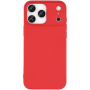 Husă mată din plastic moale pentru iPhone 17 Pro - roșu