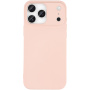 Husă mată din plastic moale pentru iPhone 17 Pro - roz nisip