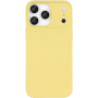 Husă mată din plastic moale pentru iPhone 17 Pro - galben