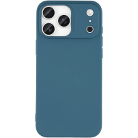 Husă mată din plastic moale pentru iPhone 17 Pro Max - bleumarin