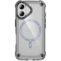 Husă rezistentă transparentă cu MagSafe pentru iPhone 17 - gri