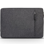 Geantă QIALINO pentru iPad de până la 13" / MacBook de până la 14" - gri închis