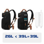 Rucsac COOLBELL cu curea reglabilă și port USB extern pentru iPad / MacBook de până la 16" - negru