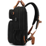 Rucsac COOLBELL cu curea reglabilă și port USB extern pentru iPad / MacBook de până la 16" - negru