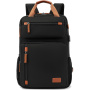 Rucsac COOLBELL cu curea reglabilă și port USB extern pentru iPad / MacBook de până la 16" - negru