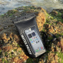 Geantă impermeabilă cu curea reglabilă pentru iPhone - 2L - negru